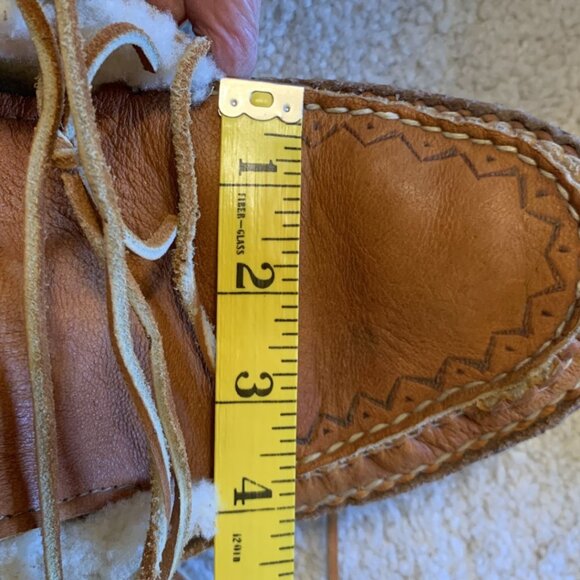 Vintage Handmade Tall Sheepskin-Lined Leather Soled Boots main image 7